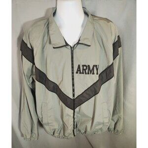 IPFU Jacket Large Long Regular PT Wind‎ Breaker Army Gray 8415-01-465-4811